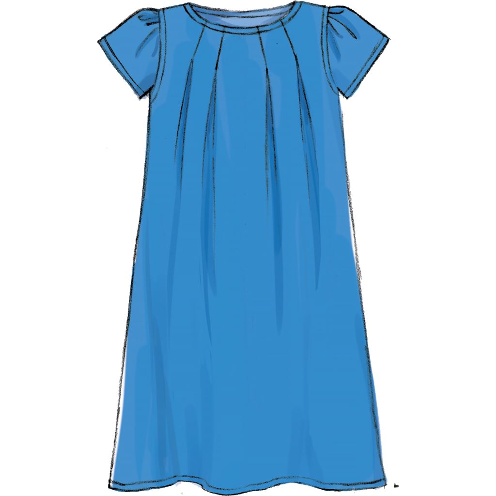 McCall's Pattern M7709 Children Girls Tops Dresses and Leggings 7709 Image 4 From Patternsandplains.com.jpg