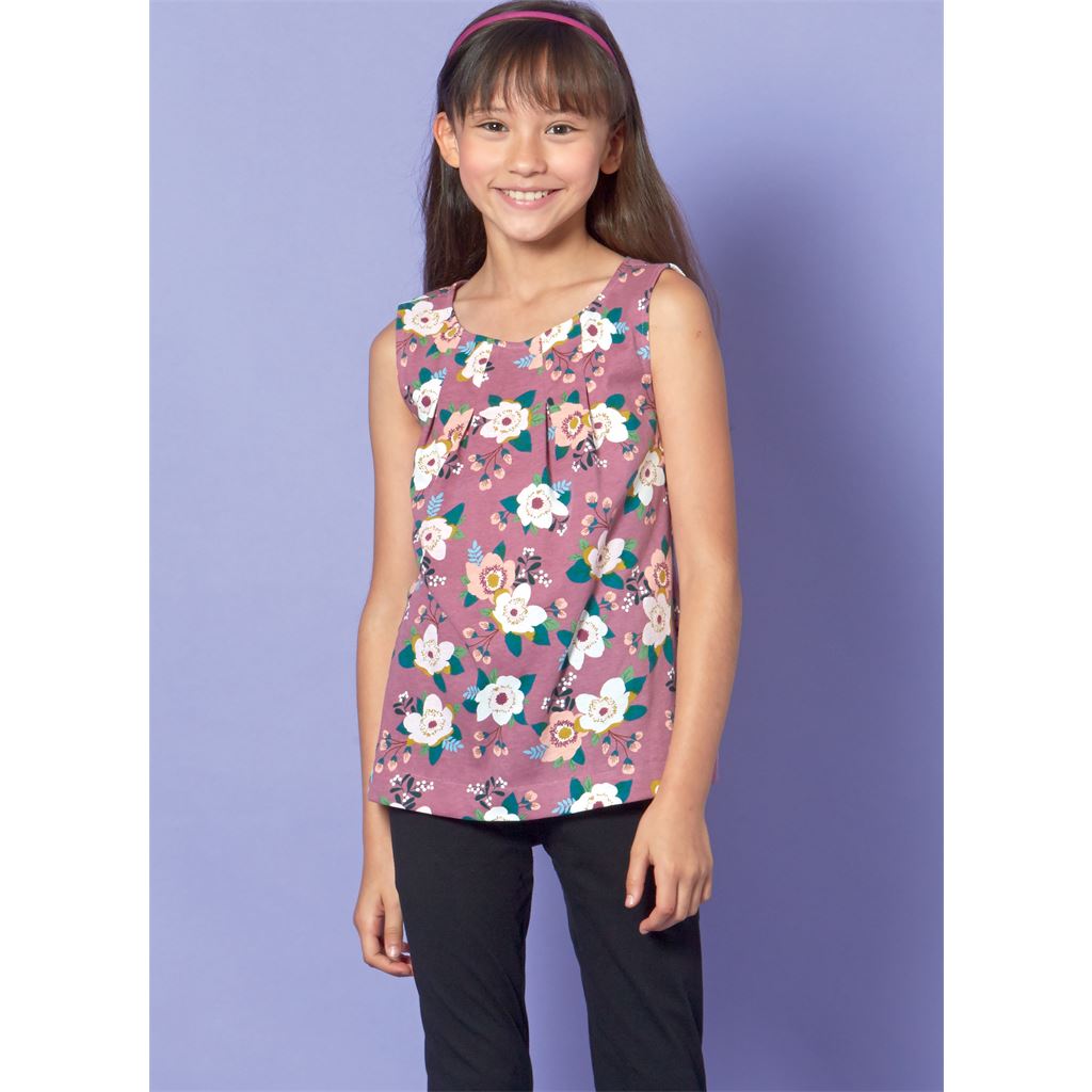 McCall's Pattern M7709 Children Girls Tops Dresses and Leggings 7709 Image 8 From Patternsandplains.com.jpg