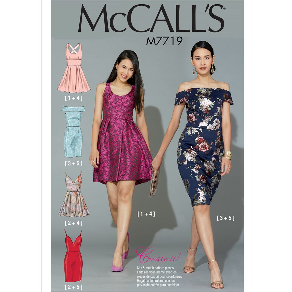 McCall's Pattern M7719 Misses Dresses 7719 Image 1 From Patternsandplains.com