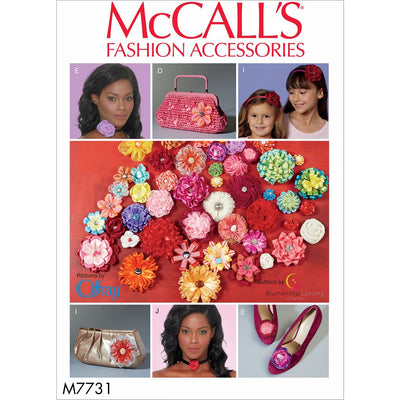 McCall's Pattern M7731 Ribbon Flowers 7731 Image 1 From Patternsandplains.com