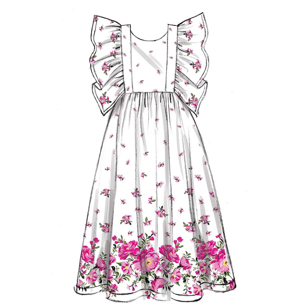 McCall's Pattern M7739 Childrens Girls Dresses 7739 Image 7 From Patternsandplains.com