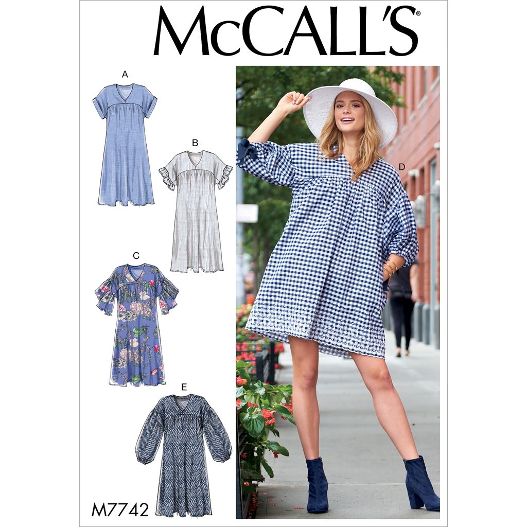 McCall's Pattern M7742 Misses Dresses 7742 Image 1 From Patternsandplains.com