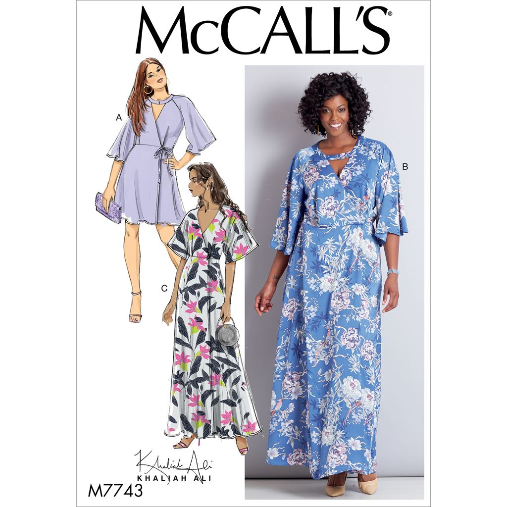 McCall's Pattern M7743 Misses Womens Dresses 7743 Image 1 From Patternsandplains.com