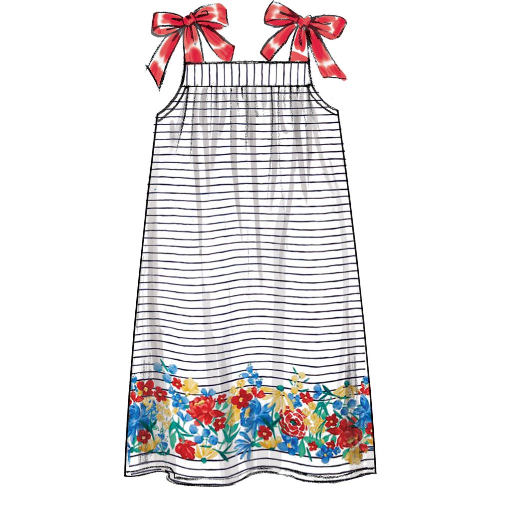 McCall's Pattern M7768 Childrens Girls Dresses 7768 Image 3 From Patternsandplains.com