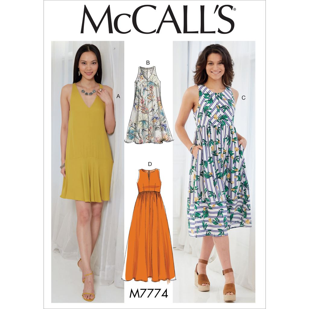 McCall's Pattern M7774 Misses Dresses 7774 Image 1 From Patternsandplains.com