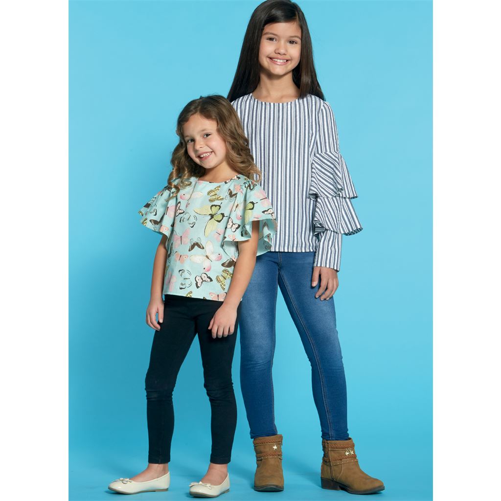 McCall's Pattern M7799 Childrens Girls Tops 7799 Image 2 From Patternsandplains.com
