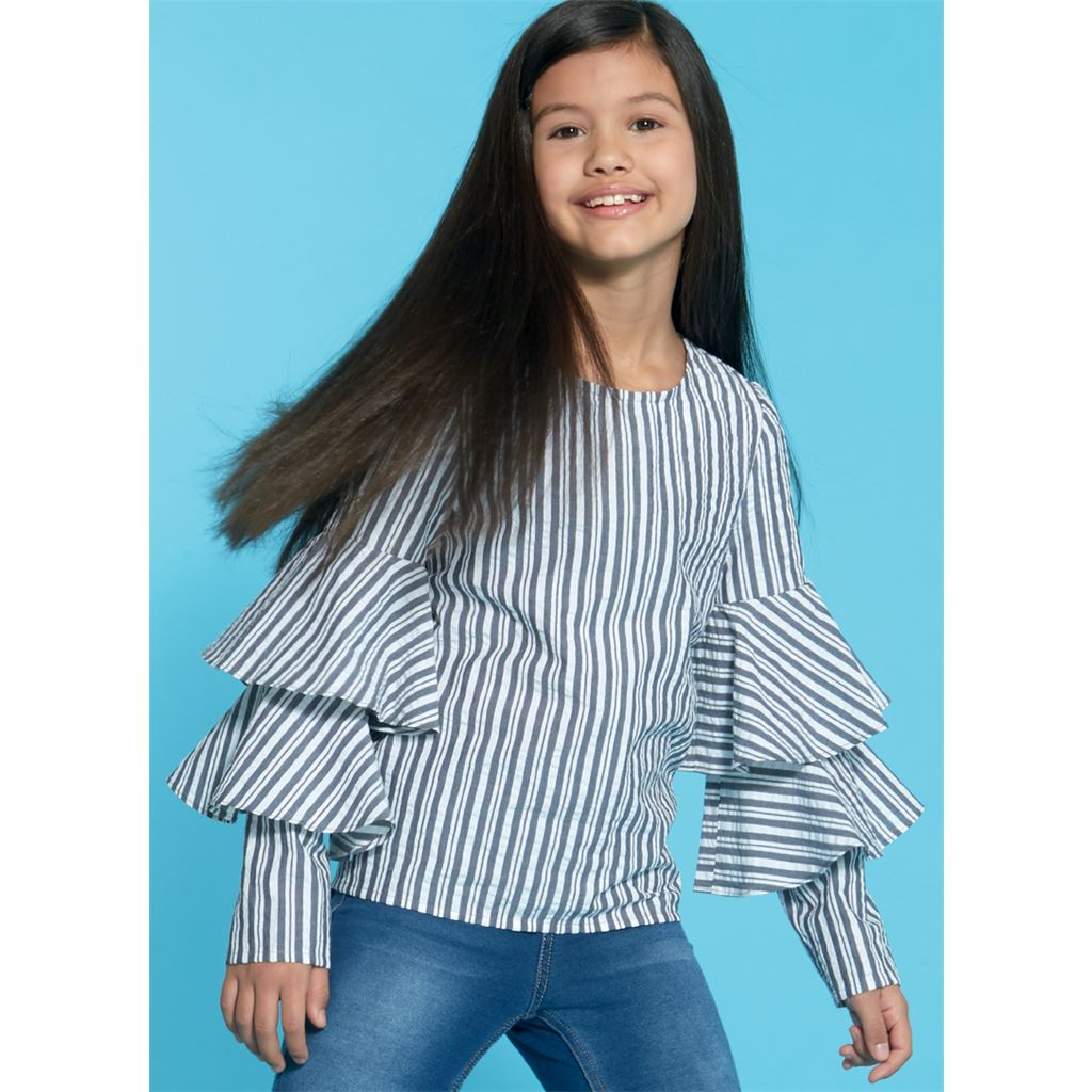 McCall's Pattern M7799 Childrens Girls Tops 7799 Image 8 From Patternsandplains.com