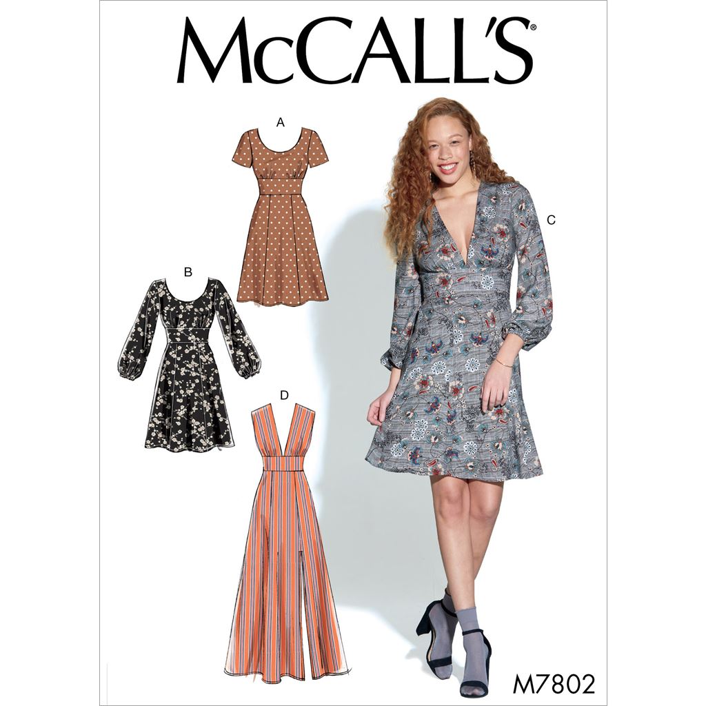 McCall's Pattern M7802 Misses Dresses 7802 Image 1 From Patternsandplains.com