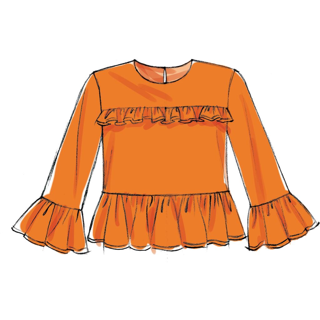 McCall's Pattern M7809 Misses Tops 7809 Image 3 From Patternsandplains.com