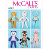McCall's Pattern M7819 Soft Toy Animals 7819 Image 1 From Patternsandplains.com