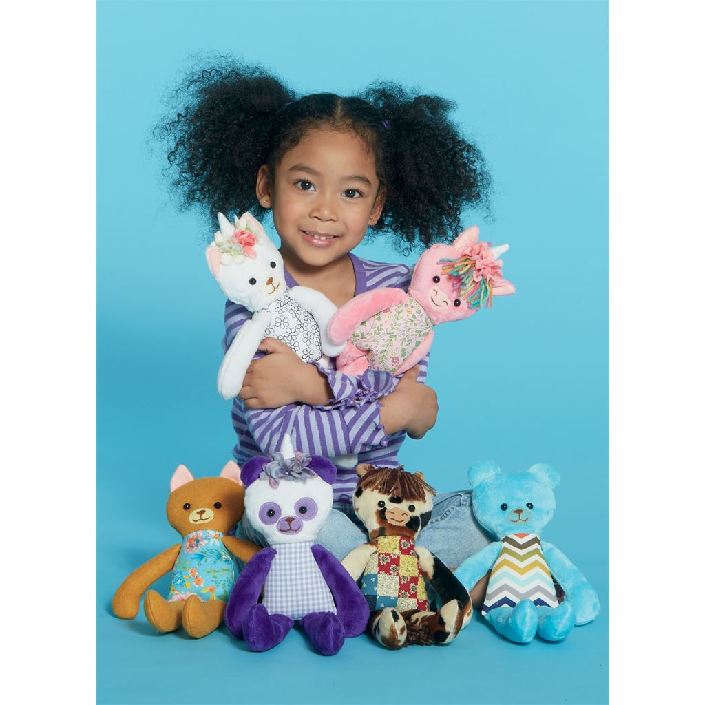 McCall's Pattern M7819 Soft Toy Animals 7819 Image 3 From Patternsandplains.com