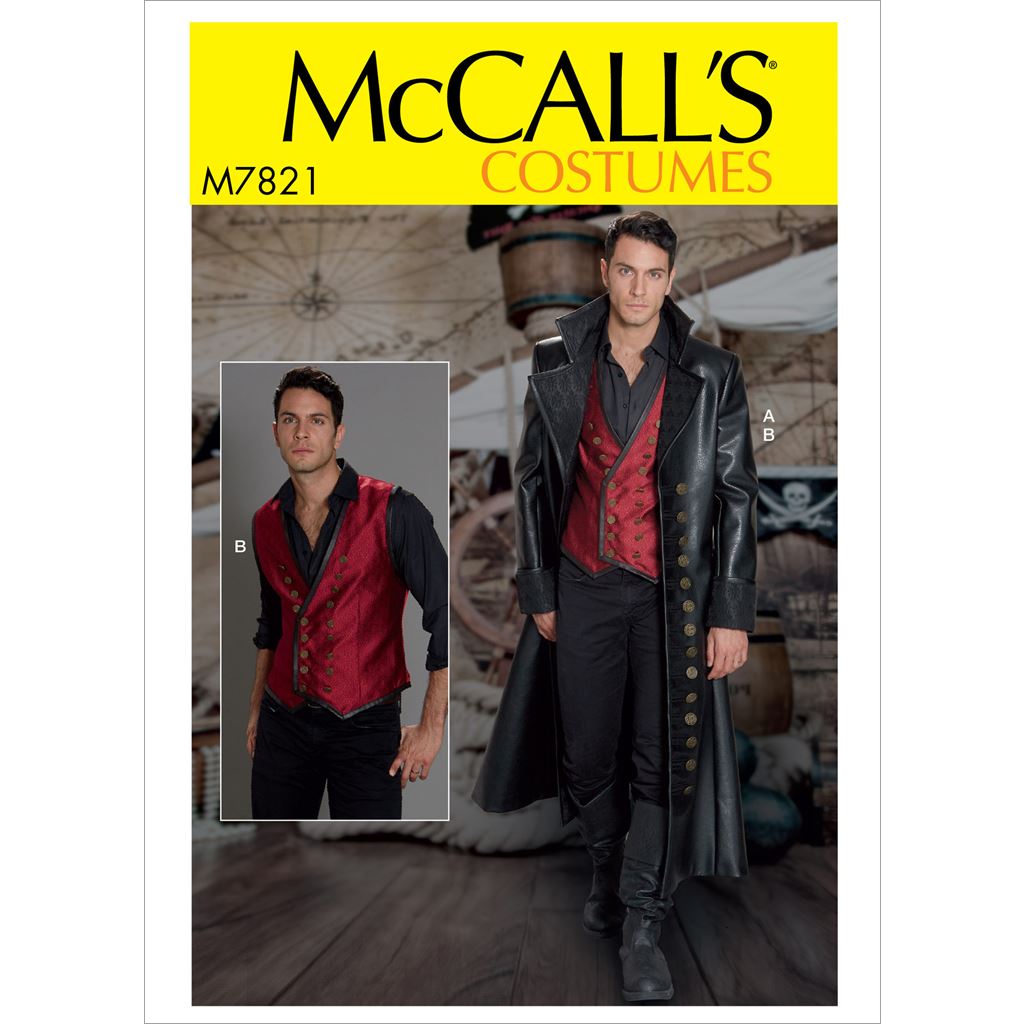McCall's Pattern M7821 Mens Costume 7821 Image 1 From Patternsandplains.com