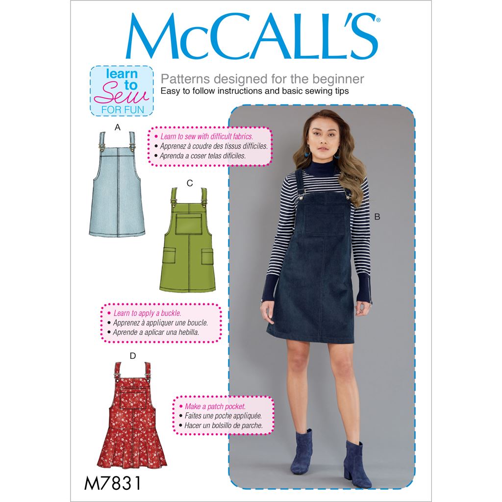 McCall's Pattern M7831 Misses Jumpers 7831 Image 1 From Patternsandplains.com