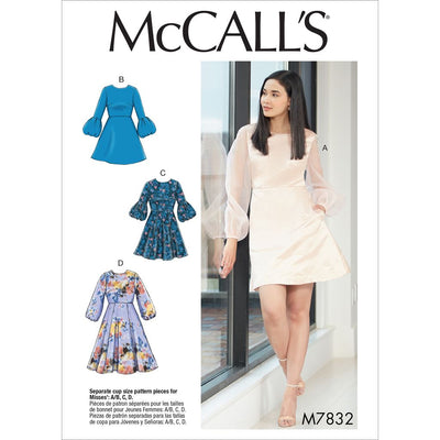 McCall's Pattern M7832 Misses Dresses 7832 Image 1 From Patternsandplains.com