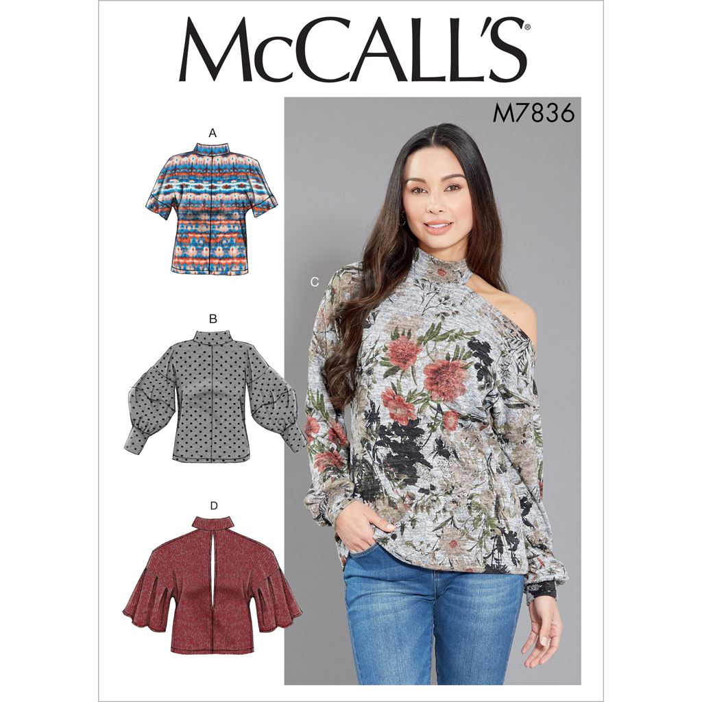 McCall's Pattern M7836 Misses Tops 7836 Image 1 From Patternsandplains.com