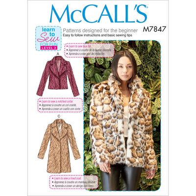 McCall's Pattern M7847 Misses Coats 7847 Image 1 From Patternsandplains.com