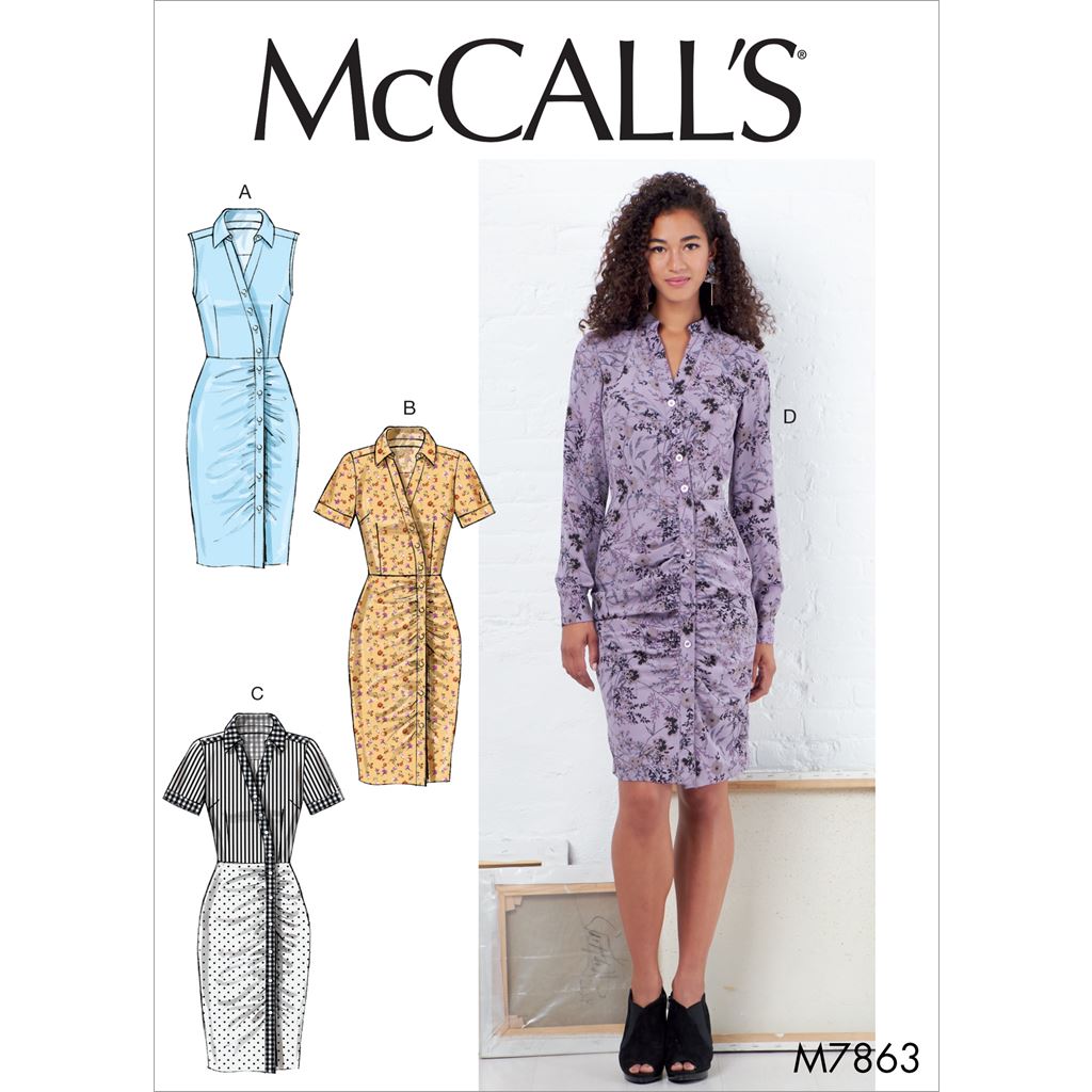 McCall's Pattern M7863 Misses Dresses 7863 Image 1 From Patternsandplains.com