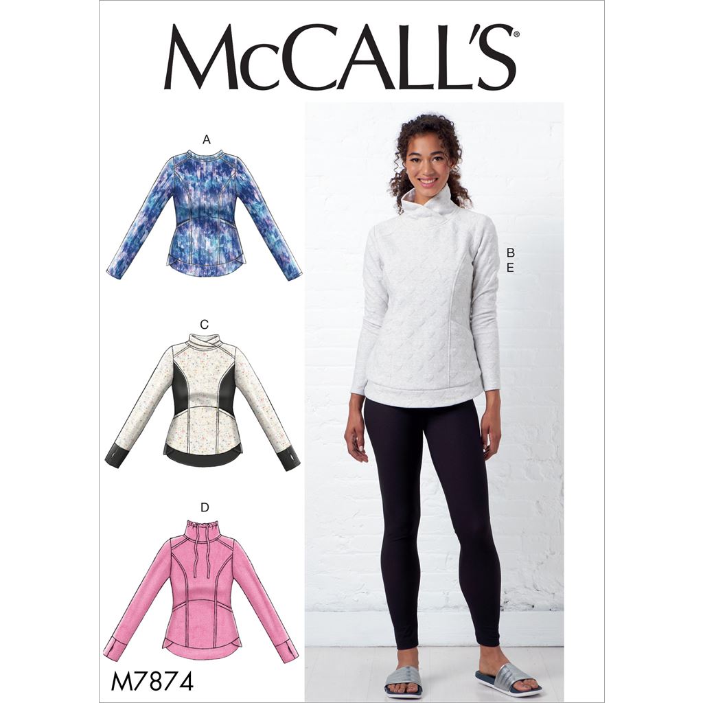 McCall's Pattern M7874 Misses Tops and Leggings 7874 Image 1 From Patternsandplains.com