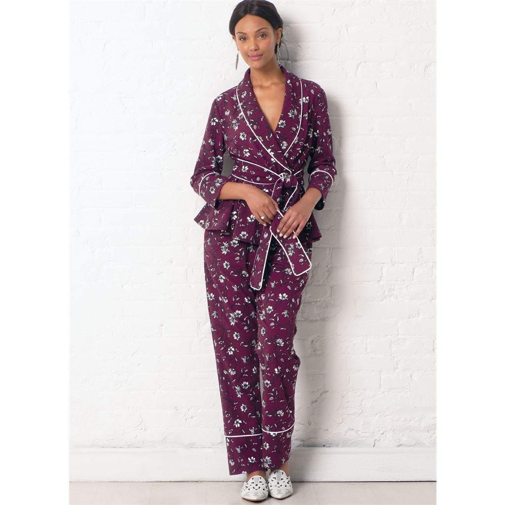 McCall's Pattern M7875 Misses Jacket Robe Pants and Belt 7875 Image 2 From Patternsandplains.com