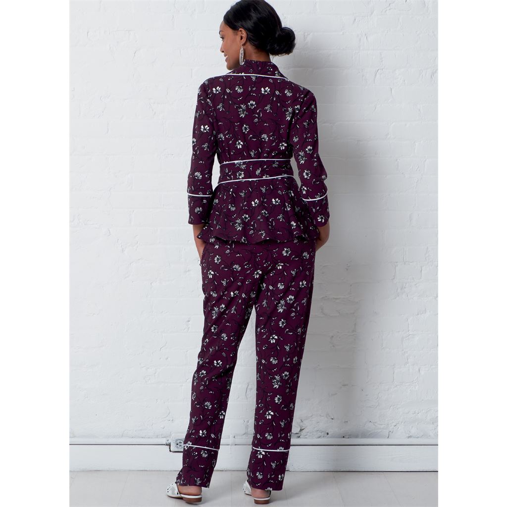 McCall's Pattern M7875 Misses Jacket Robe Pants and Belt 7875 Image 8 From Patternsandplains.com