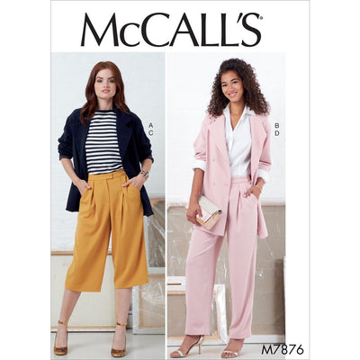 McCall's Pattern M7876 Misses Jackets and Pants 7876 Image 1 From Patternsandplains.com