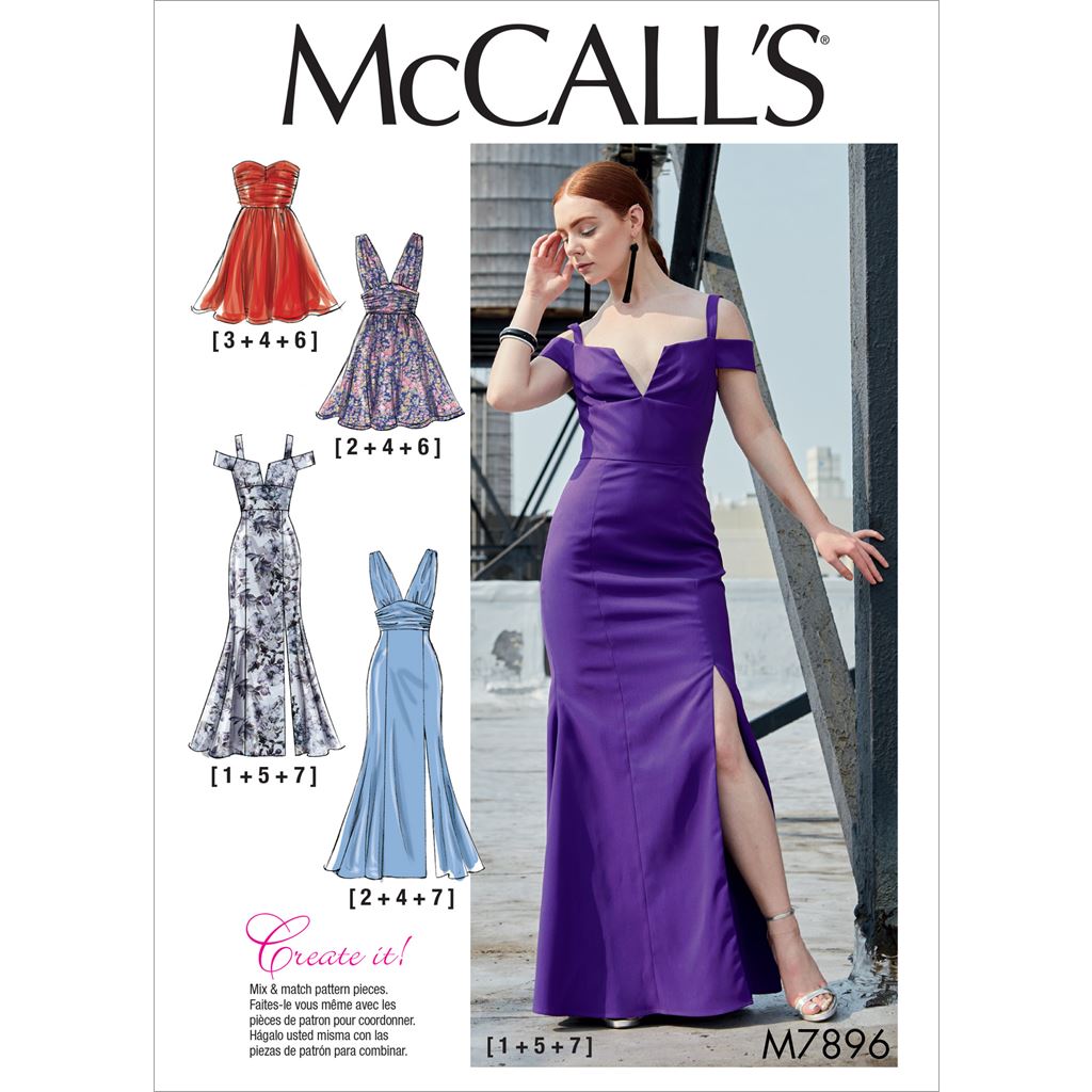 McCall's Pattern M7896 Misses Dresses 7896 Image 1 From Patternsandplains.com