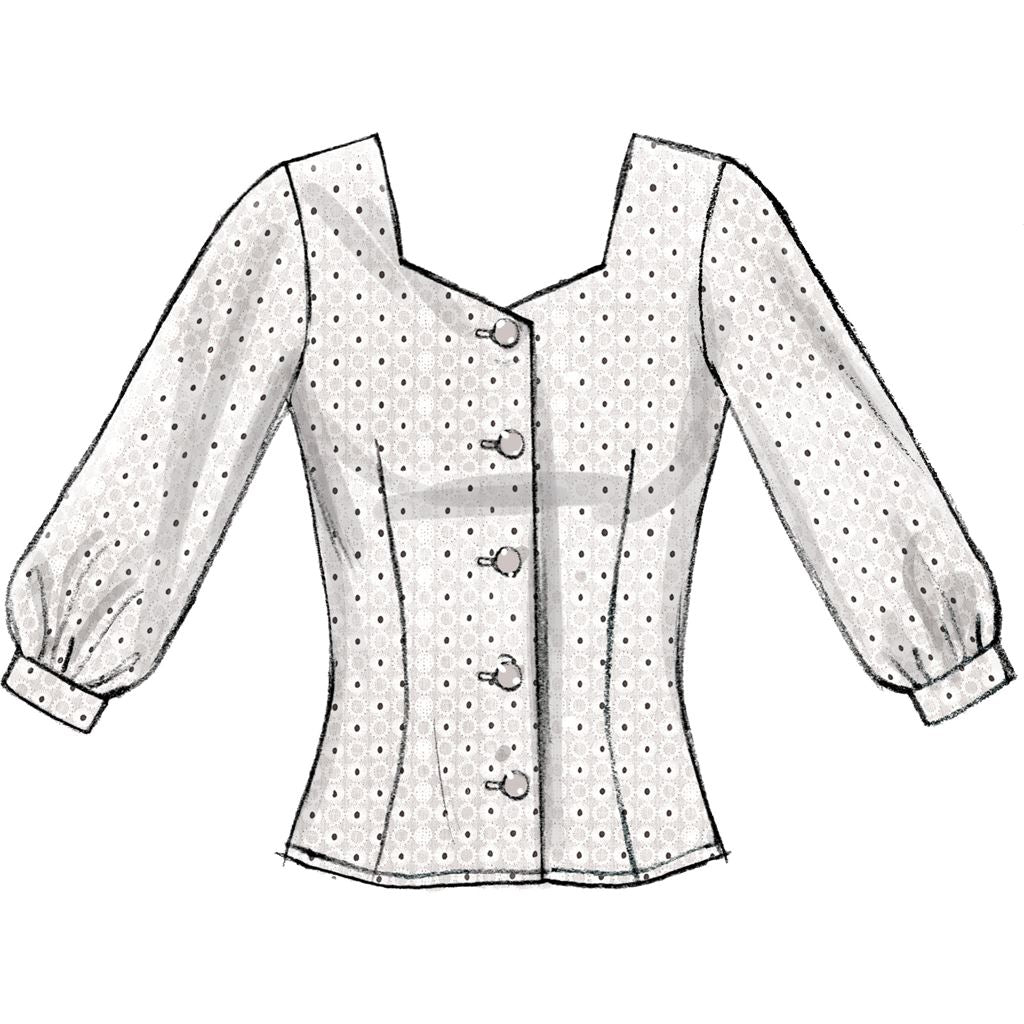 McCall's Pattern M7900 Misses Tops 7900 Image 5 From Patternsandplains.com