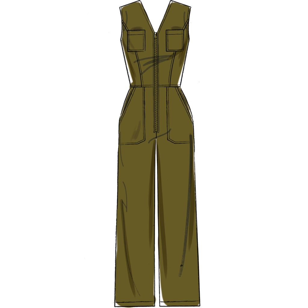 McCall's Pattern M7908 Misses Miss Petite Jumpsuits 7908 Image 4 From Patternsandplains.com