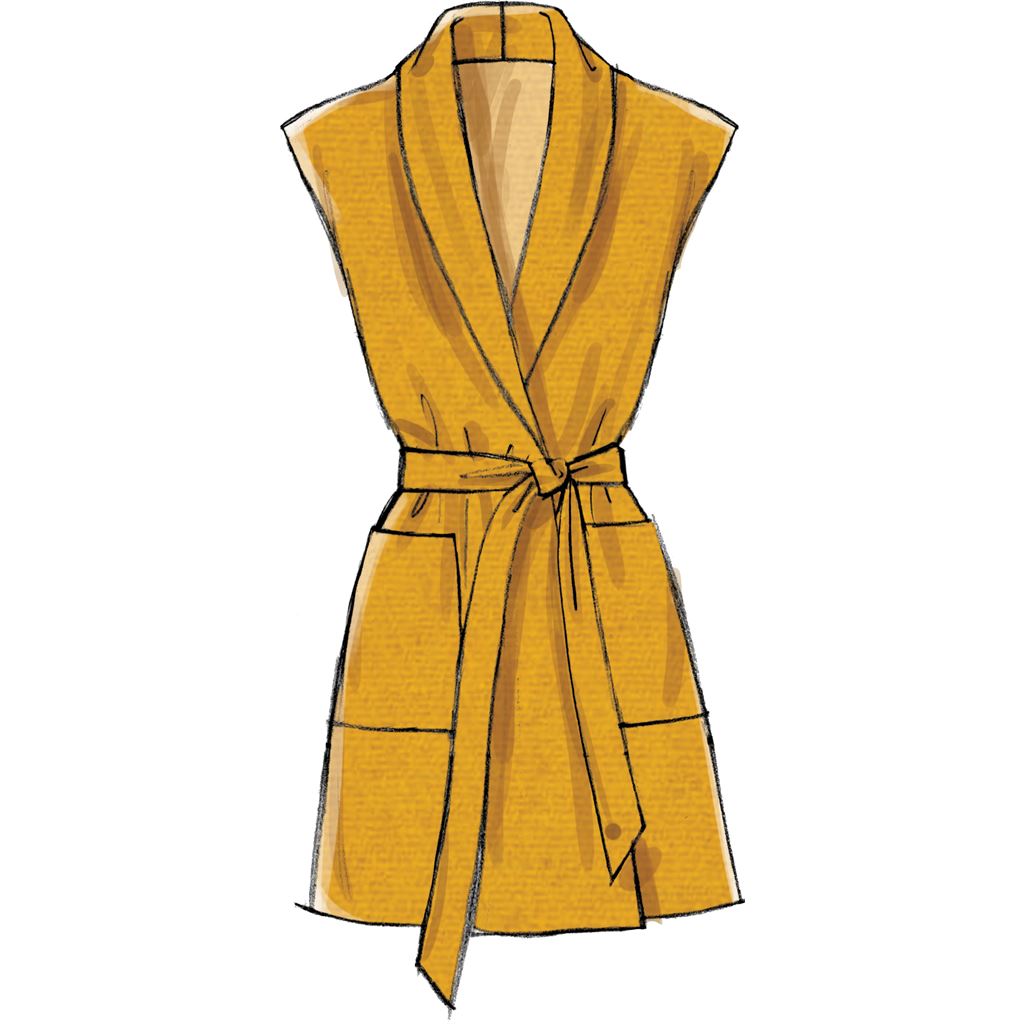 McCall's Pattern M7912 Misses Jackets Vest and Belt 7912 Image 4 From Patternsandplains.com