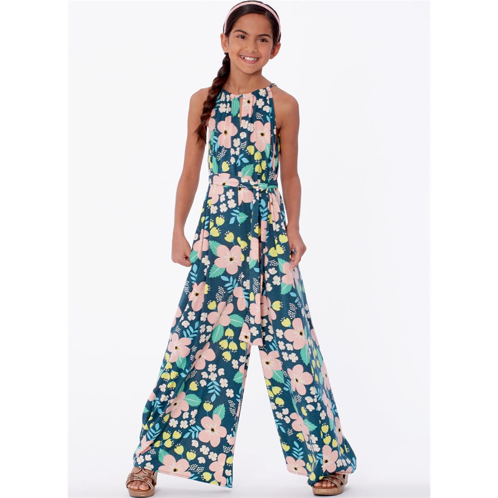 McCall's Pattern M7917 Childrens and Girls Romper Jumpsuit and Belt 7917 Image 7 From Patternsandplains.com