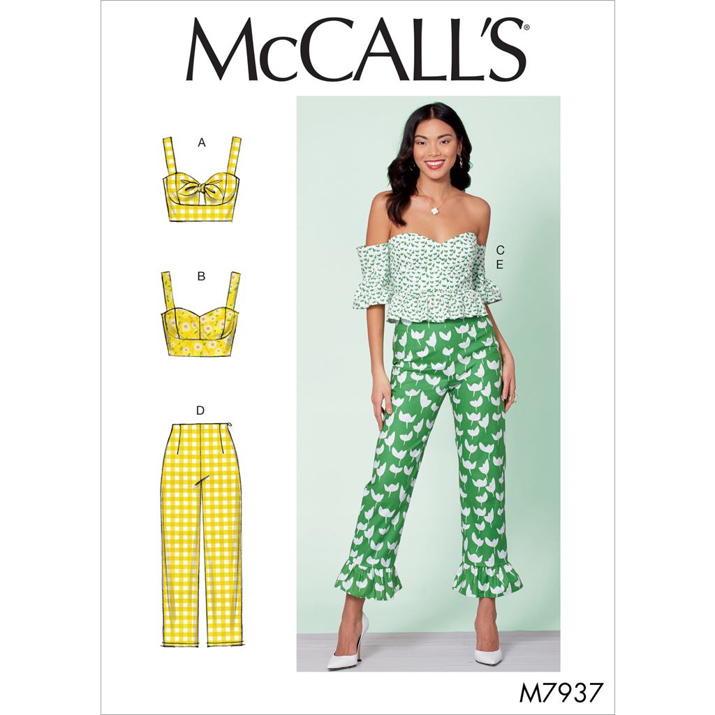 McCall's Pattern M7937 Misses Tops and Pants 7937 Image 1 From Patternsandplains.com