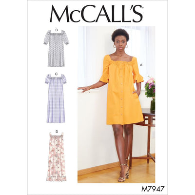 McCall's Pattern M7947 Misses Dresses 7947 Image 1 From Patternsandplains.com