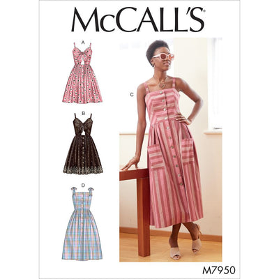McCall's Pattern M7950 Misses Dresses 7950 Image 1 From Patternsandplains.com