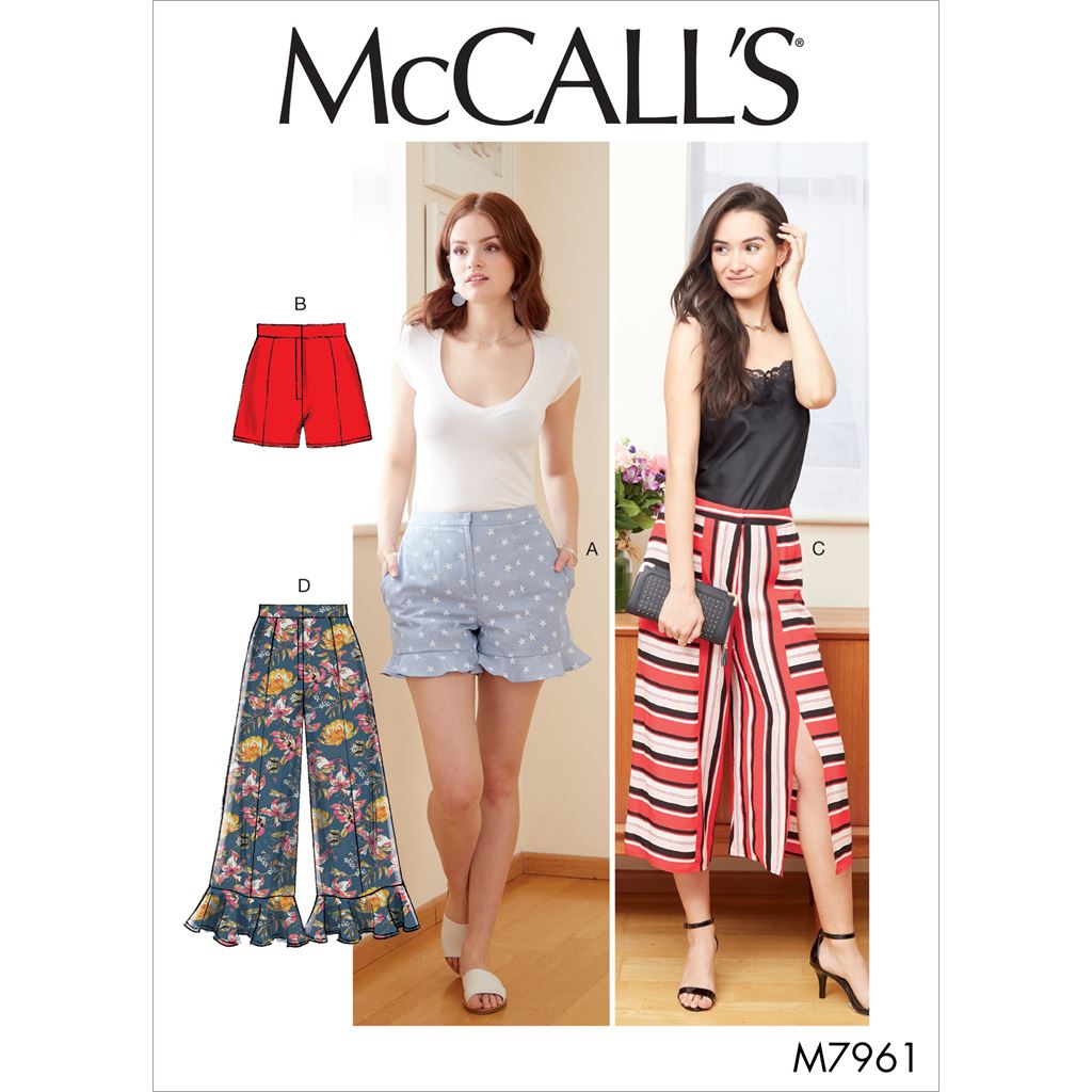 McCall's Pattern M7961 Misses Shorts and Pants 7961 Image 1 From Patternsandplains.com