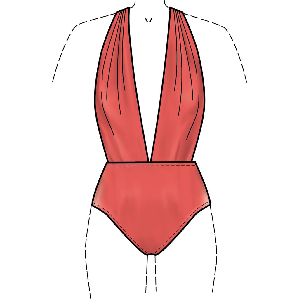 McCall's Pattern M7964 Misses Swimsuit and Cover Up 7964 Image 3 From Patternsandplains.com