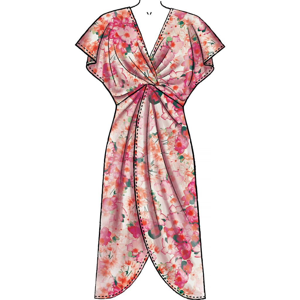 McCall's Pattern M7964 Misses Swimsuit and Cover Up 7964 Image 5 From Patternsandplains.com