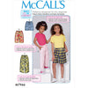 McCall's Pattern M7966 Childrens and Girls Shorts and Pants 7966 Image 1 From Patternsandplains.com