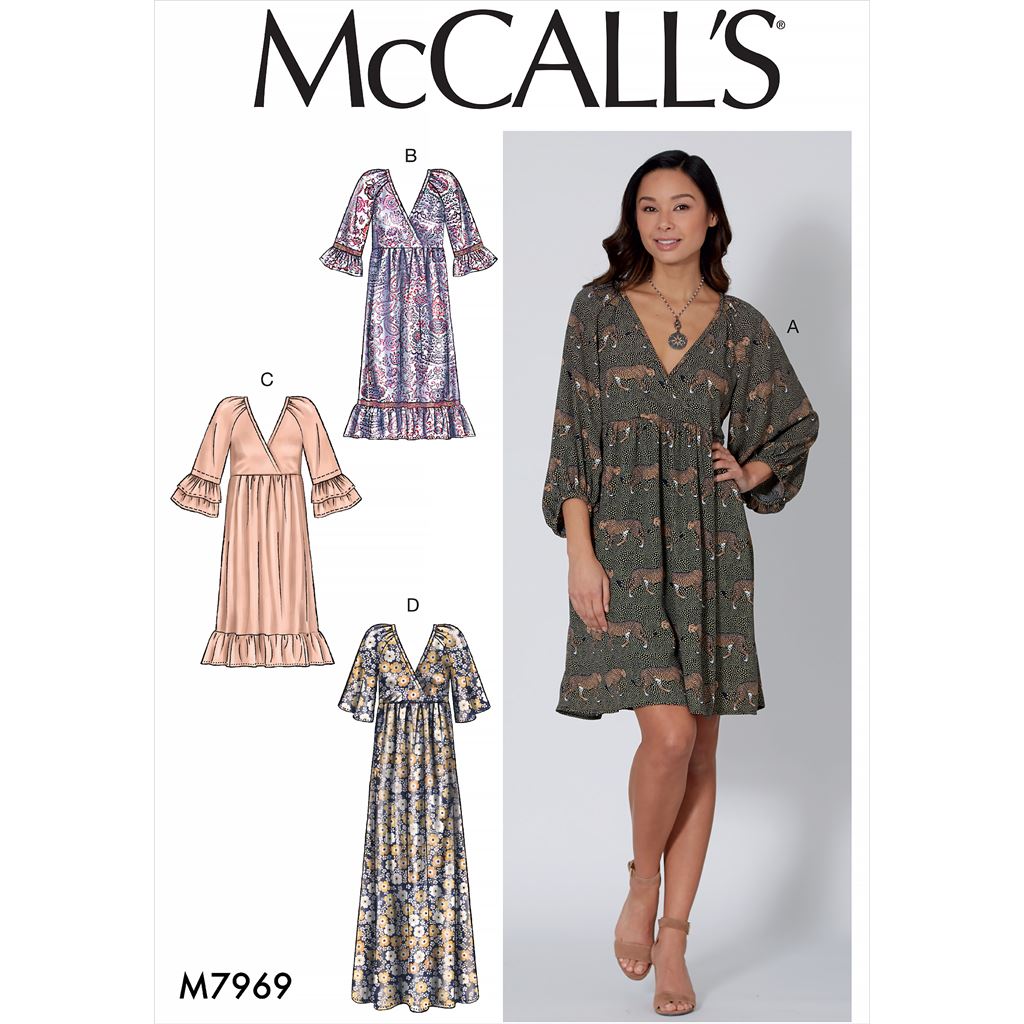 McCall's Pattern M7969 Misses Dresses 7969 Image 1 From Patternsandplains.com