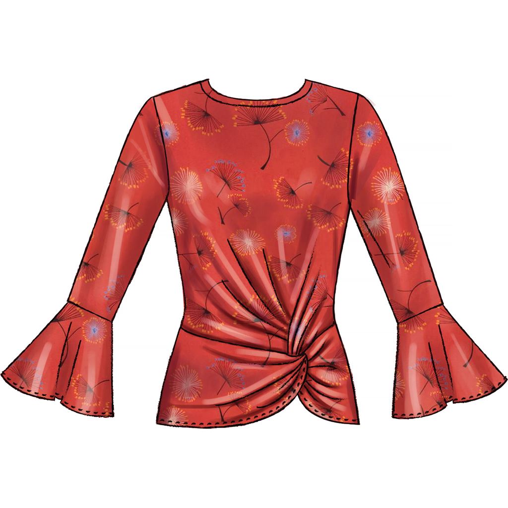 McCall's Pattern M7975 Misses Tops 7975 Image 5 From Patternsandplains.com