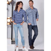 McCall's Pattern M7980 Misses and Mens Shirts 7980 Image 3 From Patternsandplains.com