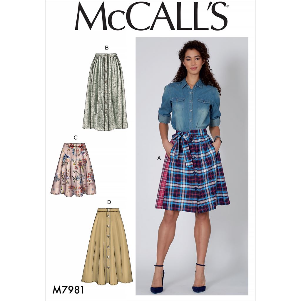 McCall's Pattern M7981 Misses Skirts 7981 Image 1 From Patternsandplains.com