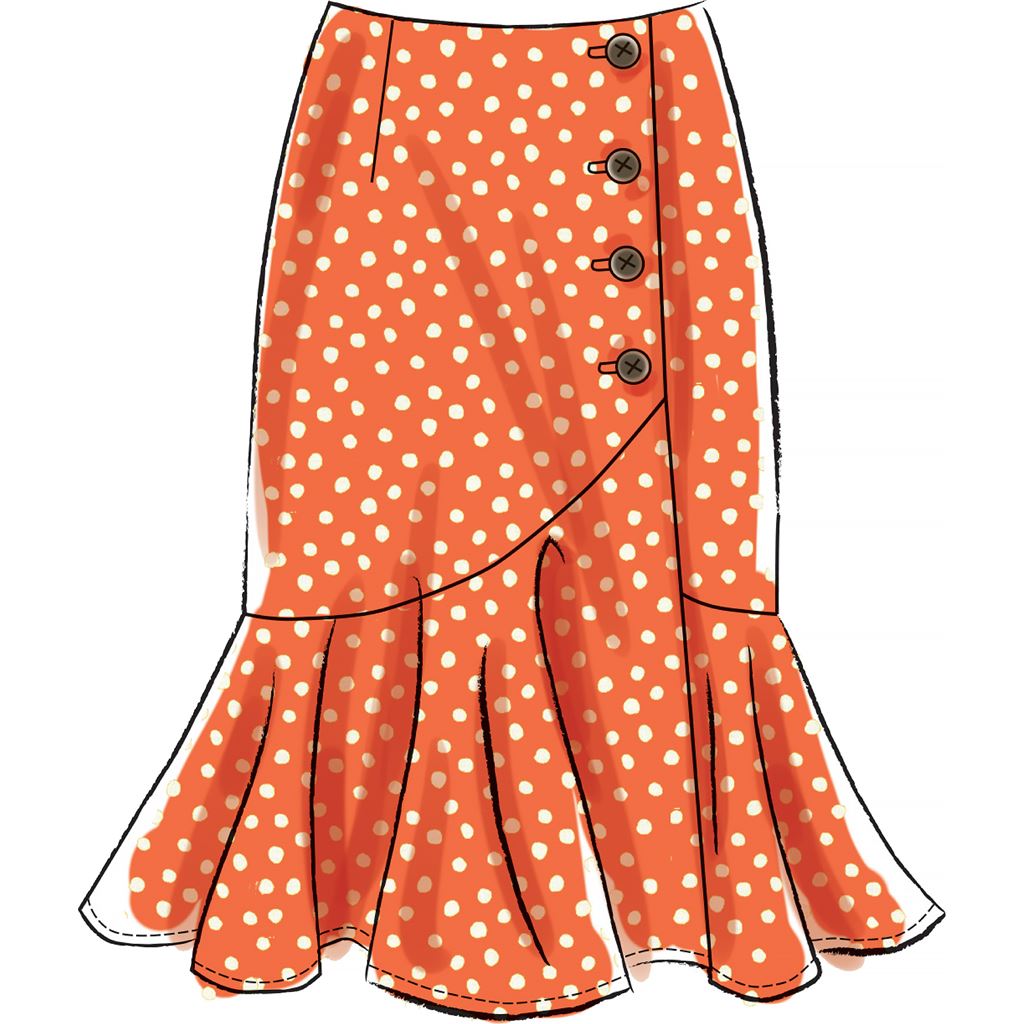 McCall's Pattern M7984 Misses Tops and Skirts 7984 Image 4 From Patternsandplains.com