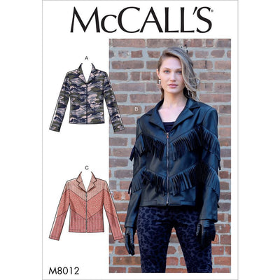 McCall's Pattern M8012 Misses Jackets 8012 Image 1 From Patternsandplains.com
