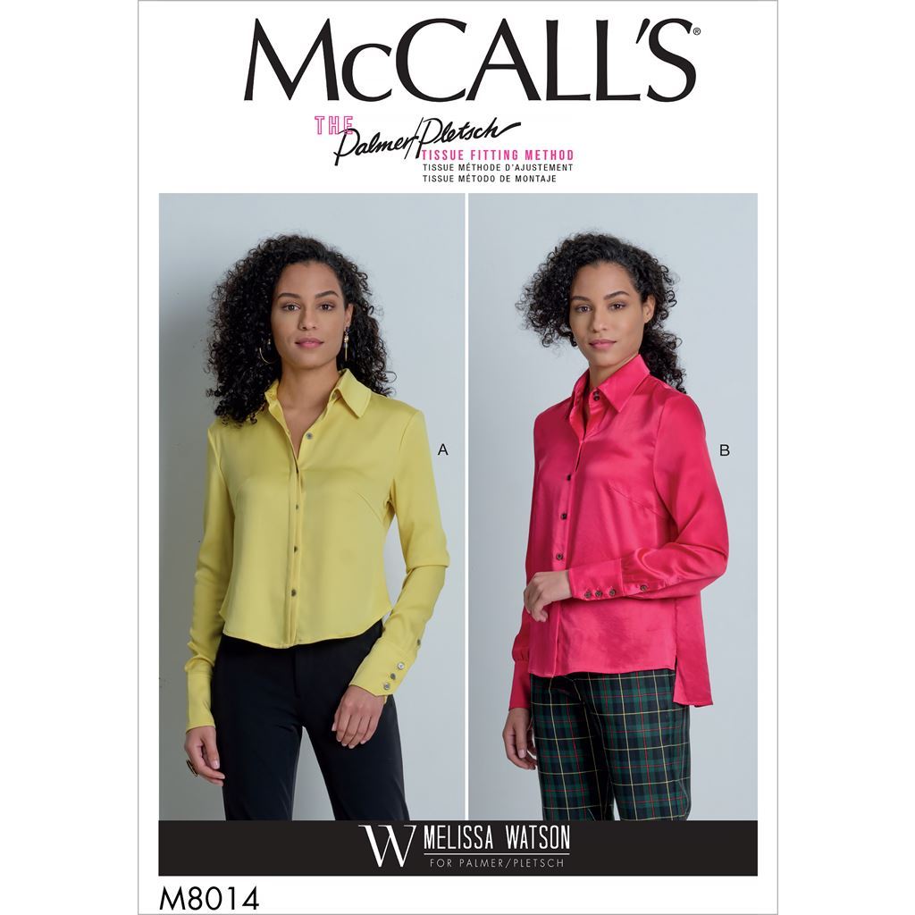 McCall's Pattern M8014 Misses Shirts 8014 Image 1 From Patternsandplains.com
