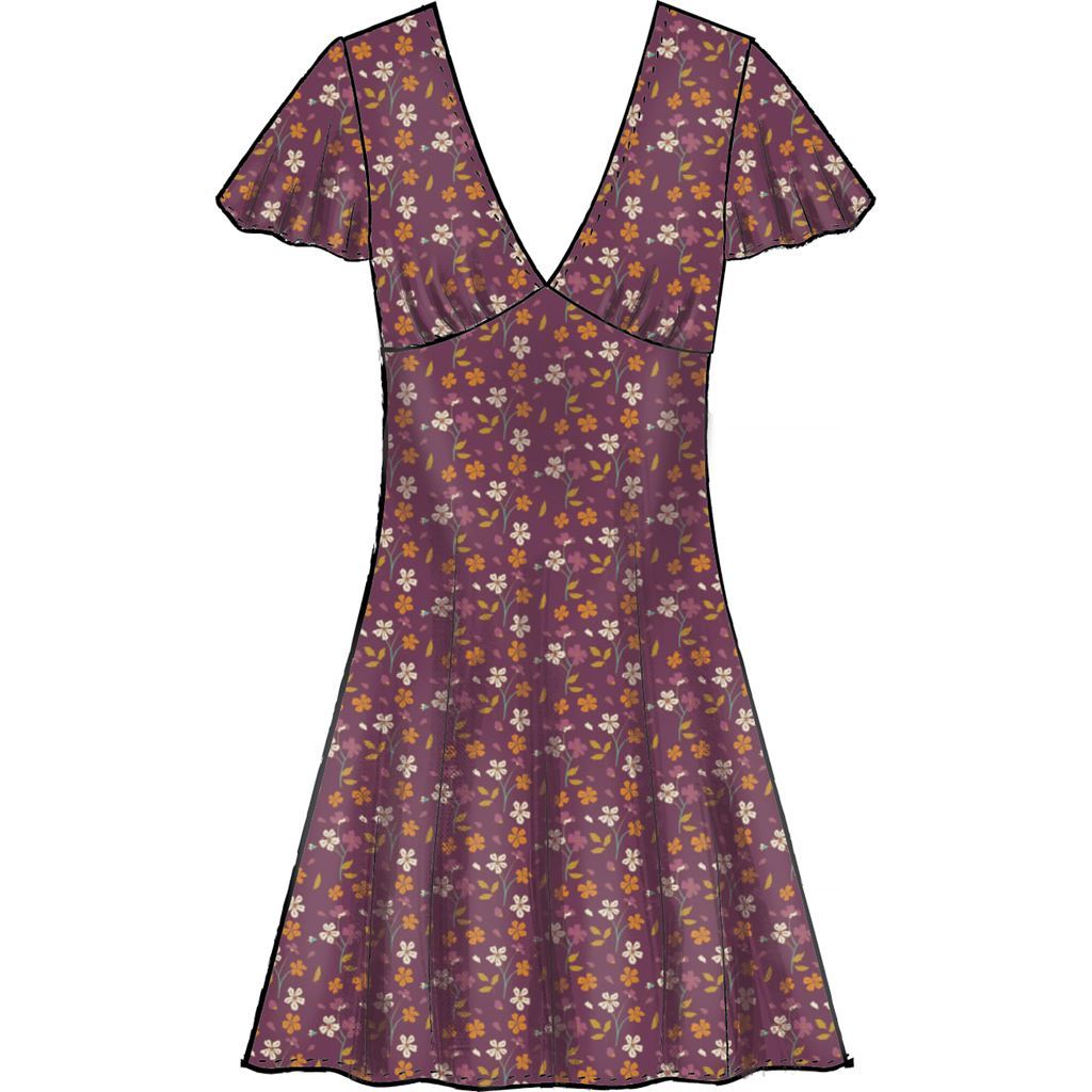 McCall's Pattern M8020 Misses Dresses 8020 Image 3 From Patternsandplains.com