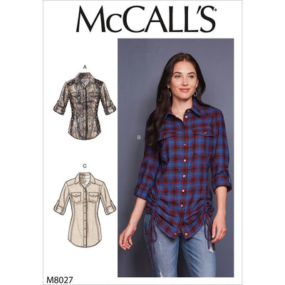 McCall's Pattern M8027 Misses Tops 8027 Image 1 From Patternsandplains.com
