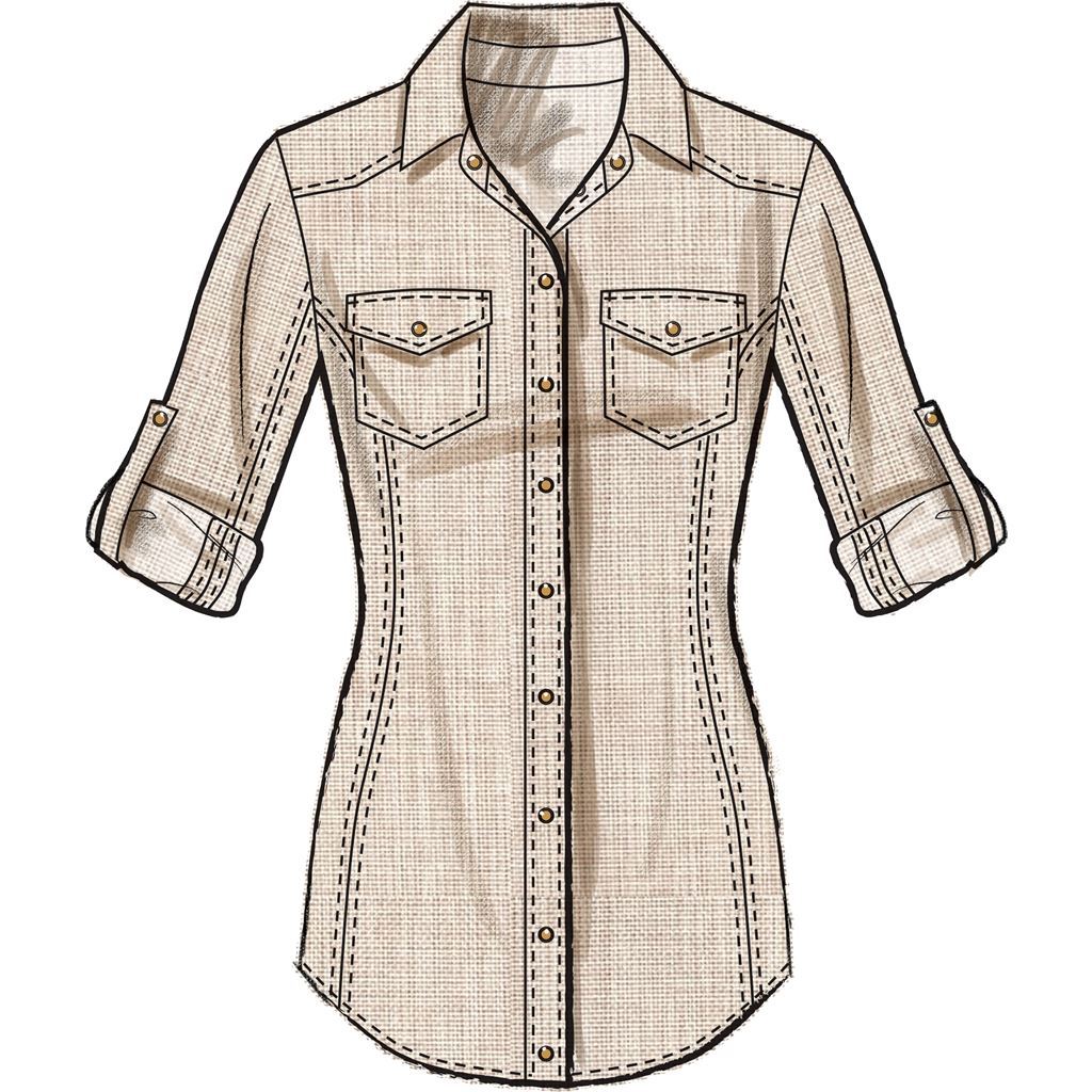 McCall's Pattern M8027 Misses Tops 8027 Image 4 From Patternsandplains.com