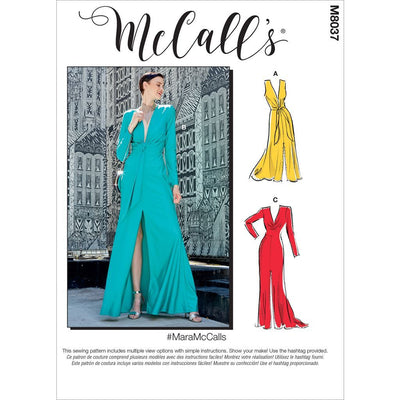 McCall's Pattern M8037 #MaraMcCalls Misses Special Occasion Dresses 8037 Image 1 From Patternsandplains.com