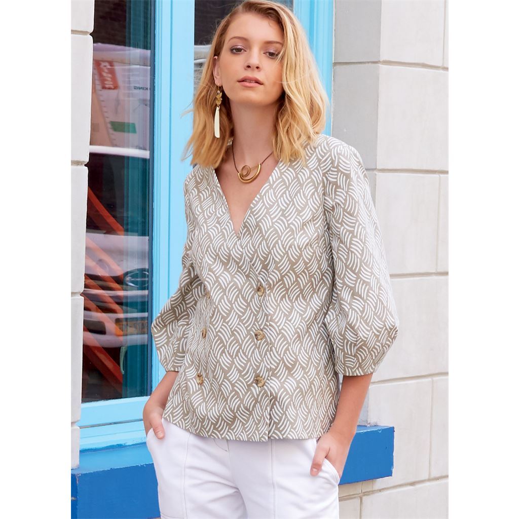 McCall's Pattern M8039 #LilyMcCalls Misses Tops 8039 Image 2 From Patternsandplains.com