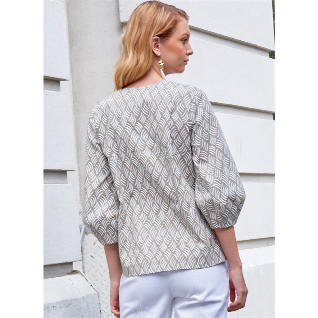 McCall's Pattern M8039 #LilyMcCalls Misses Tops 8039 Image 6 From Patternsandplains.com